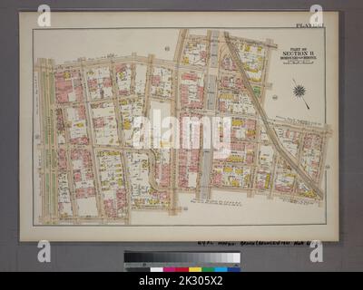 G.W. Bromley & Co. Kartografisch, Karten. 1921. Lionel Pincus und Prinzessin Firyal Map Division. Bronx (New York, N.Y.), Immobilien , New York (Bundesstaat) , New York Plate 61, Teil von Abschnitt 11, Borough of the Bronx. Begrenzt durch E. 188. Street, Webster Avenue, E. 189. Street, Washington Avenue, E. 187. Street, Lorillard Place, E. 184. Street, Webster Avenue, E. 183. Street und Grand Boulevard. Stockfoto