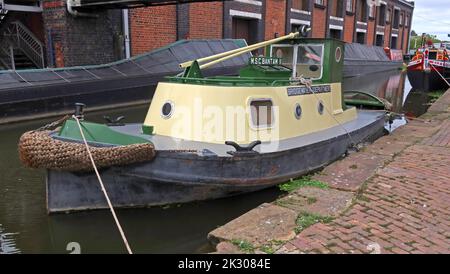 MSC Bantam II, MSCC Bridgewater Canal Maintenance Department Boot, gebaut von E.C. Jones & Son, Brentford - früher von MSCC betriebener leichter Schlepper Stockfoto