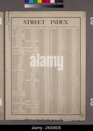 Kartografisch, Karten. 1899. Lionel Pincus und Prinzessin Firyal Map Division. Manhattan (New York, N.Y.), Immobilien , New York (Bundesstaat) , New York Street Index: Astor Court - 59. Street W.. Stockfoto