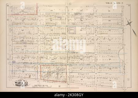 Kartografisch, Karten. 1880. Lionel Pincus und Prinzessin Firyal Map Division. Brooklyn (New York, N.Y.), Immobilien , New York (Bundesstaat) , New York Vol. 4. Plate, F. Karte gebunden an Tenth St., Ninth Ave., Prospect Ave., Fifth Ave.; einschließlich Elventh St., Zwölfte Straße, Dreizehn Straße, Vierzehnte Straße, Fünfzehnte Straße, Sechzehnte Straße, Sixth Ave., Webster Pl., Jackson Pl., Seventh Ave., Eighth Ave Stockfoto