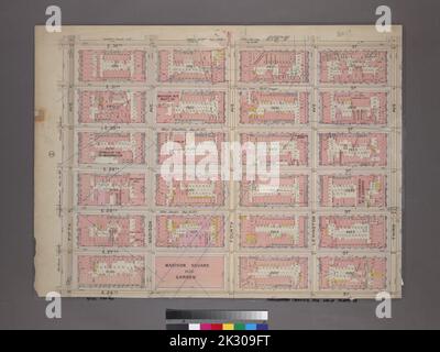 Kartografisch, Karten. 1899. Lionel Pincus und Prinzessin Firyal Map Division. Manhattan (New York, N.Y.), Immobilien , New York (Bundesstaat) , New York Plate 13, Teil von Abschnitt 3: Begrenzt durch E. 32. Street, Third Avenue, E. 26. Street und Fifth Avenue Stockfoto