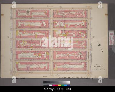 Kartografisch, Karten. 1899. Lionel Pincus und Prinzessin Firyal Map Division. Manhattan (New York, N.Y.), Immobilien , New York (Bundesstaat) , New York Plate 5, Teil von Abschnitt 3: Begrenzt durch W. 20. Street, Seventh Avenue, W. 14. Street und Ninth Avenue Stockfoto