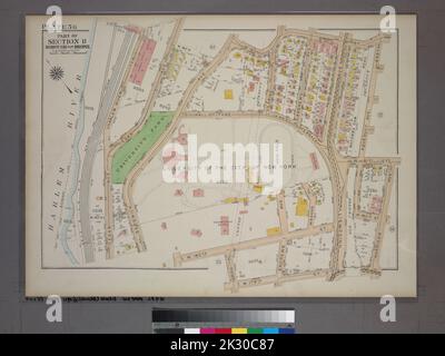 G.W. Bromley & Co. Kartografisch, Karten. 1921. Lionel Pincus und Prinzessin Firyal Map Division. Bronx (New York, N.Y.), Immobilien , New York (Bundesstaat) , New York Plate 56, Teil von Abschnitt 11, Borough of the Bronx. Begrenzt durch W. 183. Street, Aqueduct Avenue East, W. 181. Street, Harrison Avenue, W. 179. Street, Loring Place, W. 180. Street. Stockfoto