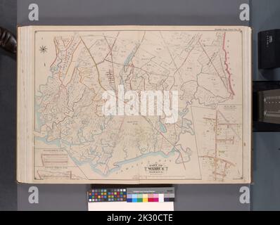 Kartografisch, Karten. 1901. Lionel Pincus und Prinzessin Firyal Map Division. Queens (New York, New York) Queens, V. 1, doppelseitige Platte Nr. 19; Teil von Jamaika, ward 4; Karte begrenzt durch Conduit, Grenzlinie von City of New York, Hook Canal, Jamaica Bay, Three Mile Mill Rd Stockfoto