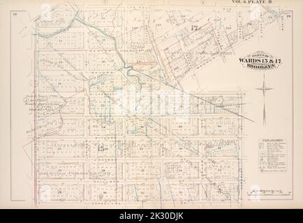 Kartografisch, Karten. 1880. Lionel Pincus und Prinzessin Firyal Map Division. Brooklyn (New York, N.Y.), Immobilien , New York (Bundesstaat) , New York Vol. 6. Plate, H. Karte in Richtung Van Cott Ave., Van Pelt Ave., Monitor St., Meeker Ave., Richardson St., Humboldt St., Conselyea St., Union Ave.; Einschließlich Jane St., Newton St., Bayard St., Frost St., Withers St., Jackson St., Skillman St., Lorimer St., Leonard St., Eckford St., Ewen St., Graham Ave., Russell St., N. Henry St. Stockfoto