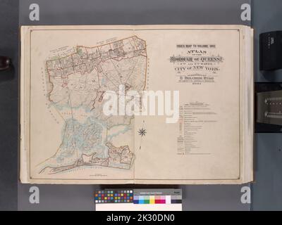 Kartografisch, Karten. 1901. Lionel Pincus und Prinzessin Firyal Map Division. Queens (New York, New York) Indexzuordnung zu Volume 1 Stockfoto