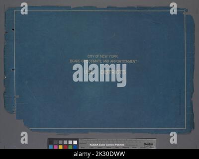 New York (New York). Board of Estimate und Apportionment. Kartografisch, Karten. 1916. Lionel Pincus und Prinzessin Firyal Map Division. Zoning , New York (Bundesstaat) , New York, Karten Frontcover Stockfoto