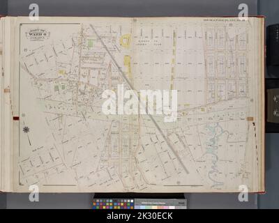 Kartografisch, Karten. 1913. Lionel Pincus und Prinzessin Firyal Map Division. Queens (New York, N.Y.), Immobilien , New York (Bundesstaat) , New York , Queens (Borough) Queens, V. 1, Doppelseitenplatte Nr. 18; Teil von Jamaika, ward 4; Karte begrenzt durch Hegeman Ave., Tennessee, Hawtree Creek Rd., Egan Ave., Dunham Ave., Woodhaven Ave Stockfoto