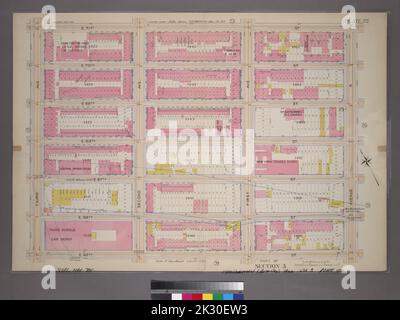 Kartografisch, Karten. 1898. Lionel Pincus und Prinzessin Firyal Map Division. Manhattan (New York, N.Y.), Immobilien , New York (Bundesstaat) , New York Plate 22, Teil von Abschnitt 5: Begrenzt durch E. 71. Street, Avenue A, E. 65. Street und Third Avenue Stockfoto