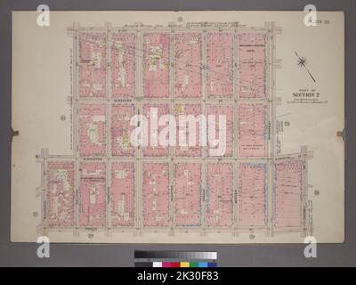 Kartografisch, Karten. 1899. Lionel Pincus und Prinzessin Firyal Map Division. Manhattan (New York, N.Y.), Immobilien , New York (Bundesstaat) , New York Plate 22, Teil von Abschnitt 2: Begrenzt durch W. 3. Street, Broadway, E. Houston Street, Prince Street, Macdougal Street, W. Houston Street und Sullivan Street Stockfoto