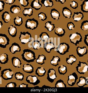 Abstraktes, modernes Leopardenmuster. Tiere trendy Hintergrund. Farbe dekorative Vektor Stock Illustration für Druck, Karte, Postkarte, Stoff Stock Vektor
