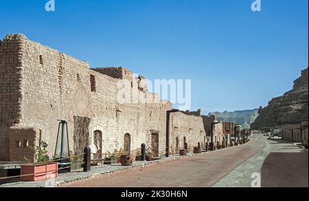 Hauptstraße Altstadt Al Ula Saudi-Arabien Stockfoto