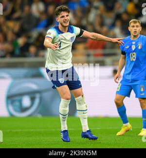 Mailand, Italien. 23. September 2022. Englands Declan-Reis während des Spiels der UEFA Nations League im San Siro, Mailand, Italien Credit: Mark Pain/Alamy Live News Stockfoto