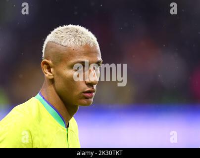 Le Harve, Frankreich, 23.. September 2022. Richarlison von Brasilien während des Internationalen Freundschaftsspiel in Stade Oceane, Le Harve. Bildnachweis sollte lauten: David Klein / Sportimage Kredit: Sportimage/Alamy Live News Stockfoto