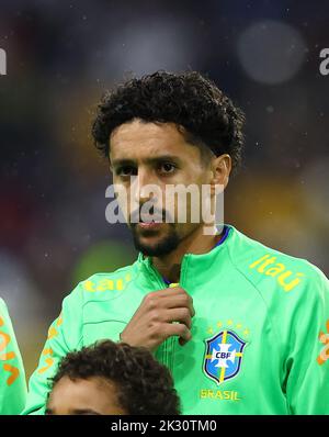 Le Harve, Frankreich, 23.. September 2022. Marquinhos von Brasilien während des Internationalen Freundschaftsspiel in Stade Oceane, Le Harve. Bildnachweis sollte lauten: David Klein / Sportimage Kredit: Sportimage/Alamy Live News Stockfoto