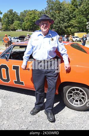 Greenville, TN, USA. 23. September 2022. Rick Hurst bei einem öffentlichen Auftritt für das Hazzard Fest 2022, Greene County Fairgrounds, Greenville, TN, 23. September 2022. Quelle: Derek Storm/Everett Collection/Alamy Live News Stockfoto