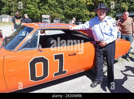 Greenville, TN, USA. 23. September 2022. Rick Hurst bei einem öffentlichen Auftritt für das Hazzard Fest 2022, Greene County Fairgrounds, Greenville, TN, 23. September 2022. Quelle: Derek Storm/Everett Collection/Alamy Live News Stockfoto