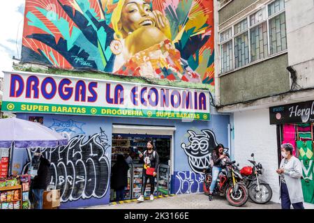 Bogota Kolumbien,Chapinero Norte Carrera 11,Ladengeschäfte Geschäfte Geschäfte Geschäfte Markt Märkte Marktplatz Verkauf Einkaufen, kolumbianische Firma Stockfoto