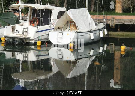 Marina in Cesenatico, Italien Stockfoto