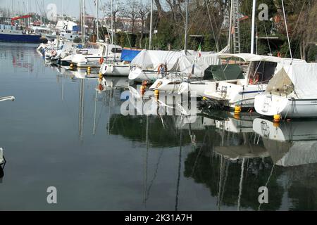 Marina in Cesenatico, Italien Stockfoto