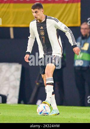 Leipzig, Deutschland. 23. September 2022. Kai Havertz, DFB 7 beim UEFA Nations League 2022 Spiel DEUTSCHLAND - UNGARN in der Saison 2022/2023 am 23. September 2022 in Leipzig, Deutschland. Fotograf: Peter Schatz Credit: Peter Schatz/Alamy Live News Stockfoto