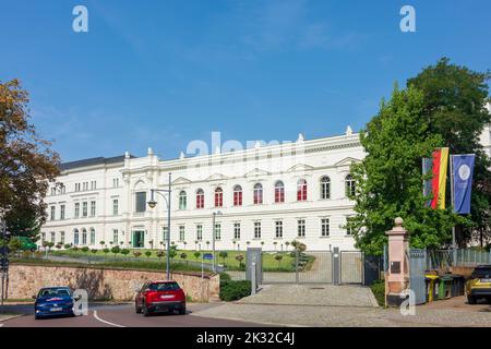 Halle (Saale): Leopoldina-Hauptgebäude (ehemals Lodge der drei Schwerter) in , Sachsen-Anhalt, Sachsen-Anhalt, Deutschland Stockfoto