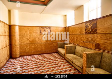 Das Art-Deco-Green-Room im Opera House, Blackpool Stockfoto