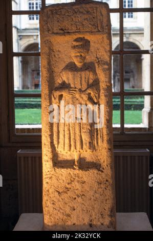 Reims Frankreich Museum von St. Remi ehemalige Abtei von Saint-Remi Funary Stele von Amanda Stockfoto