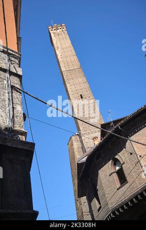 Twin Towers Bologna Italien Stockfoto