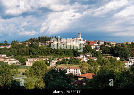 San Daniele im friaulischen Stadtbild der norditalienischen Stadt, berühmt für Prosciutto Ham Stockfoto