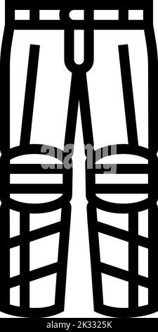 Hose Motorrad Linie Symbol Vektor Illustration Stock Vektor