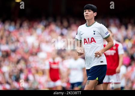 London, Großbritannien. 24. September 2022. Ashleigh Neville (29 Tottenham) während des Barclays FA Womens Super League-Spiels zwischen Arsenal und Tottenham Hotspur im Emirates Stadium in London, England. (Liam Asman/SPP) Quelle: SPP Sport Press Photo. /Alamy Live News Stockfoto