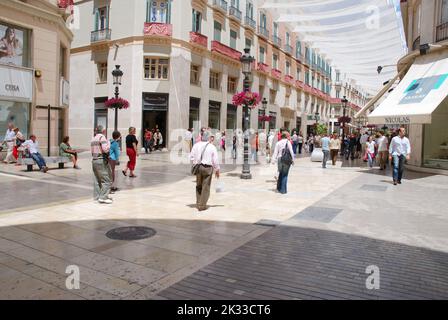 Calle Larios. Malaga, Spanien. Stockfoto