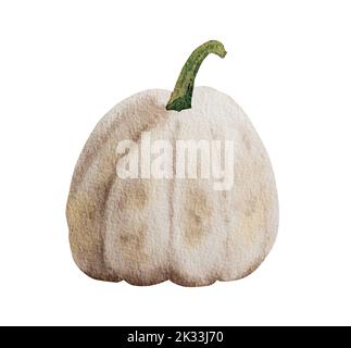 Halloween Aquarell Kürbis Stockfoto