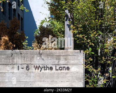 1-6 Wythe Lane Stockfoto