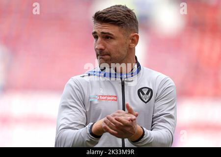 Tommy Makinson von St. Helens vor dem Betfred Super League Grand Final in Old Trafford, Manchester. Bilddatum: Samstag, 24. September 2022. Stockfoto