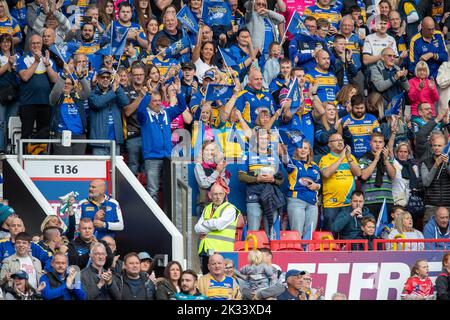 25. Betfred Super League Grand Final Match St Helens gegen Leeds Rhinos in Old Trafford, Manchester, Großbritannien. 23. September 2022. (Foto von James Heaton/News Images) in Manchester, Großbritannien am 9/23/2022. (Foto von James Heaton/News Images/Sipa USA) Quelle: SIPA USA/Alamy Live News Stockfoto