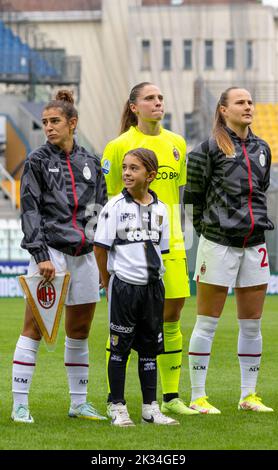 Parma, Italien. 24. September 2022. Milan Laura Fus während Parma Calcio gegen AC Mailand, Italienischer Fußball Serie A Frauenspiel in Parma, Italien, September 24 2022 Quelle: Independent Photo Agency/Alamy Live News Stockfoto