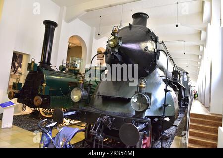 Museum der Deutschen Bahn in Nürnberg, Bayern, Deutschland Stockfoto