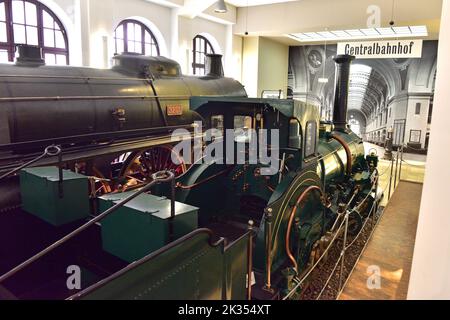 Museum der Deutschen Bahn in Nürnberg, Bayern, Deutschland Stockfoto