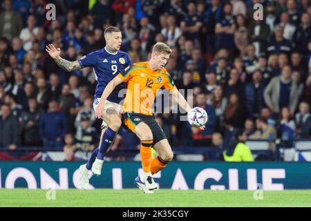 Glasgow, Großbritannien. 24. September 2022. Schottland spielte Republik Irland in der UEFA Nations League im Hampden Park, Glasgow, Schottland, Großbritannien. Kredit: Findlay/Alamy Live Nachrichten Stockfoto