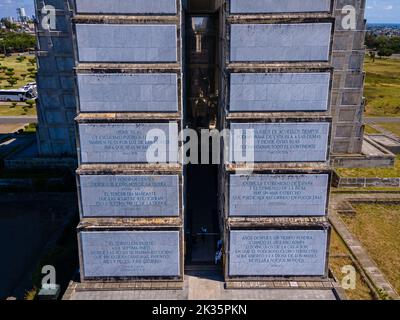 Schöne Luftaufnahme des Colon Lighthouse in Santo Domingo Dominikanische Republik Stockfoto