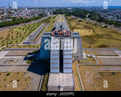 Schöne Luftaufnahme des Colon Lighthouse in Santo Domingo Dominikanische Republik Stockfoto