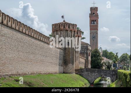 Villa Giustinian-Castello di Roncade, Venetien, Italien Stockfoto