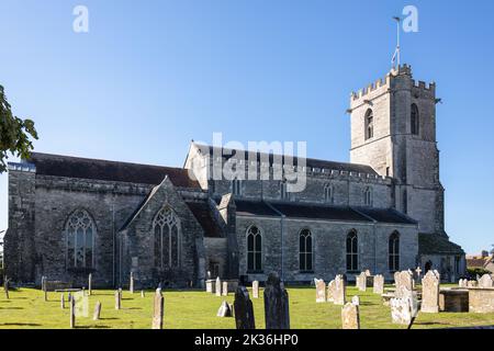 Wareham, Dorset, Großbritannien - 18. September : die Pfarrkirche von Lady St. Mary, Wareham, Dorset am 18. September 2022 Stockfoto