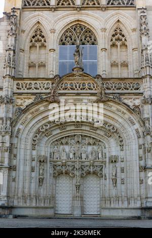 Königliches Kloster von Brou, Bourg-en-Bresse, Frankreich Stockfoto