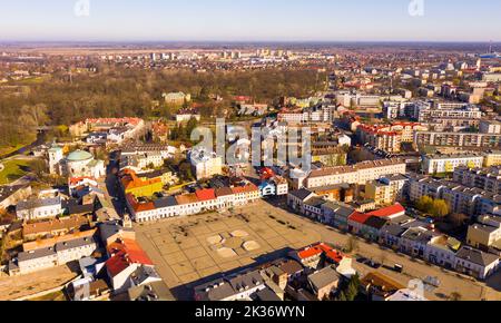 Skierniewice Stadtbild, Polen Stockfoto