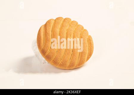 Cookies aus Weizen und können sowohl solo als auch mit Tee gegessen werden. Buttergebäck Stockfoto