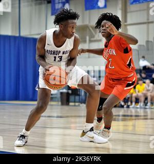 Das Highschool-Indoor-Basketballspiel Bishop Noll vs Lake Station in East Chicago Stockfoto