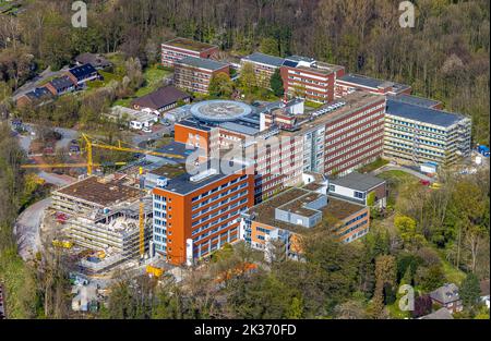 Luftaufnahme, St. Barbara-Klinik Hamm-Heessen GmbH Klinik für Innere Medizin, Heessen, Hamm, Ruhrgebiet, Nordrhein-Westfalen, Deutschland, das Ruhrgebiet Stockfoto